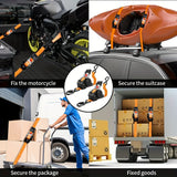 Yellow automatic recovery ratchet strap — view 13