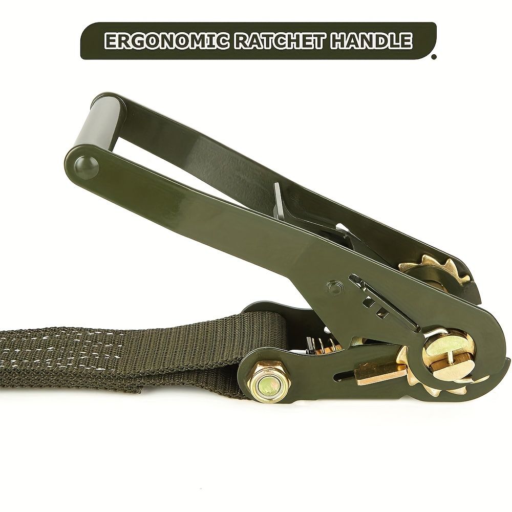 Heavy duty cargo tie-down straps — view 4
