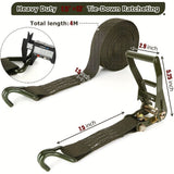 Heavy duty cargo tie-down straps — view 6