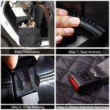 Waterproof dog seat cover with mesh — view 5
