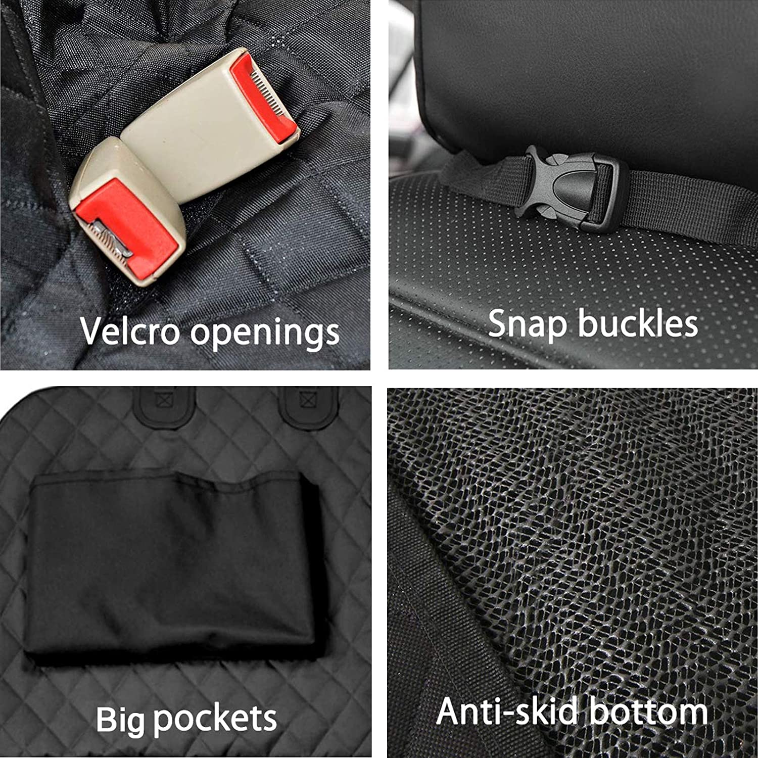 Waterproof dog seat cover with mesh — view 6