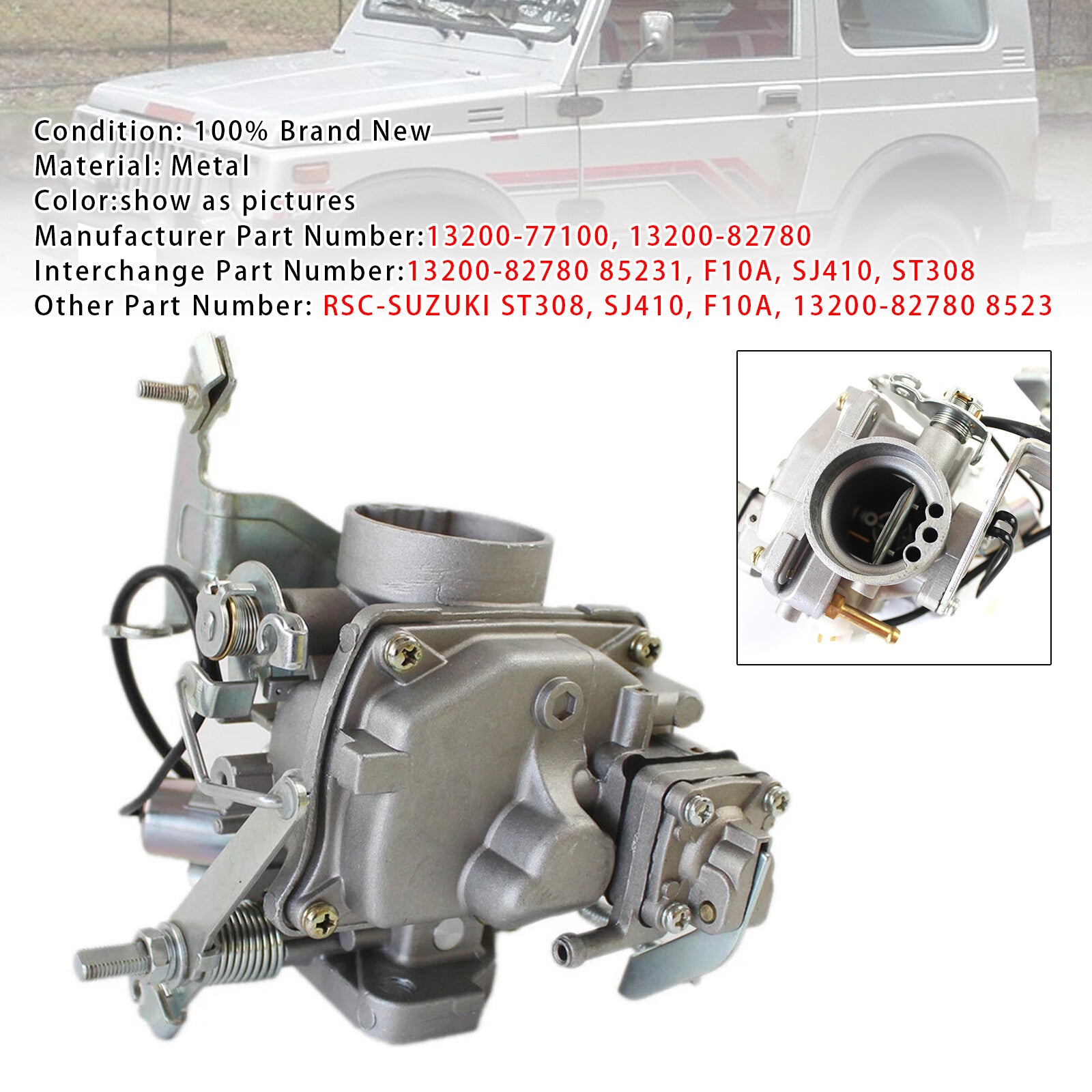 Suzuki SJ410 Samurai carburettor 13200-77100 — view 2