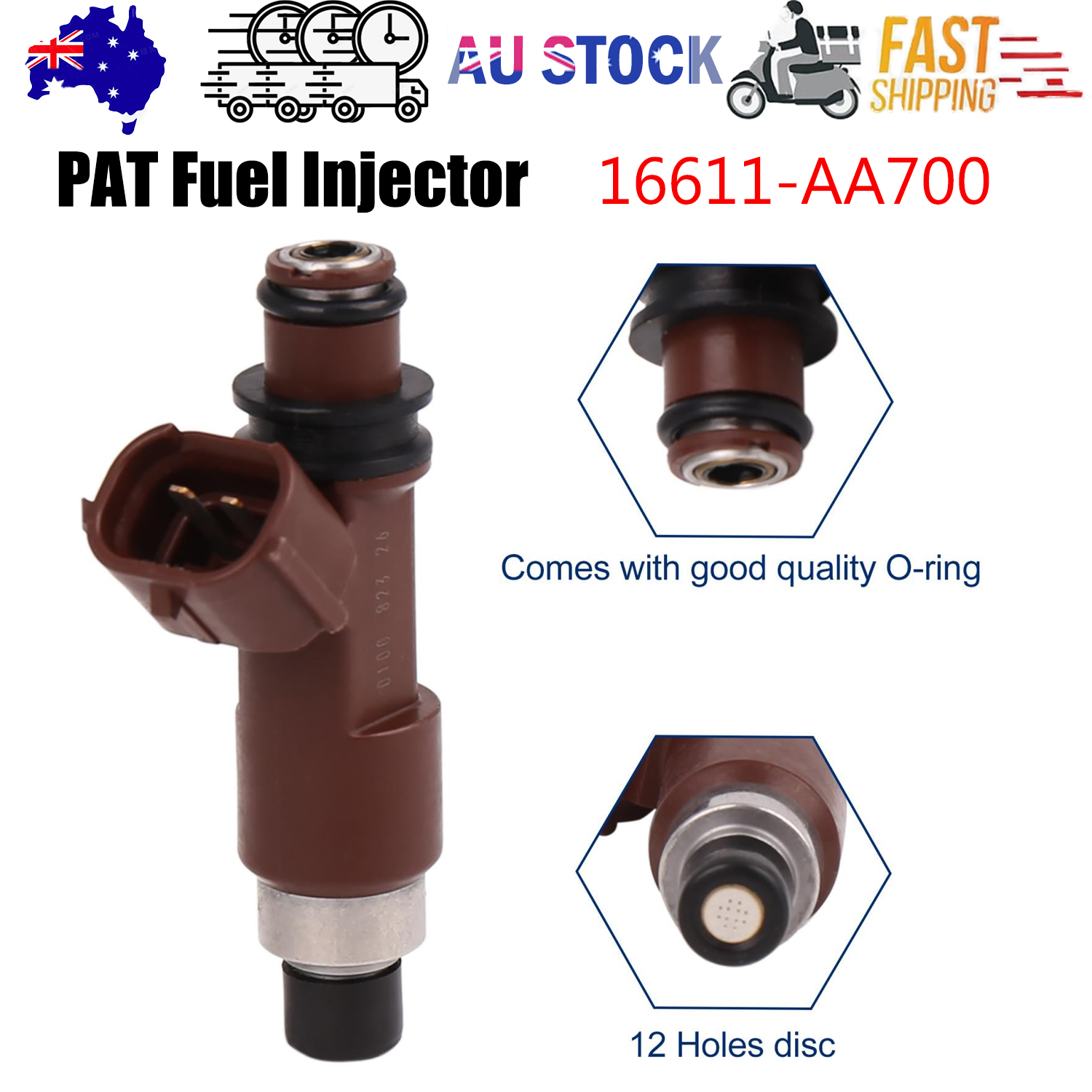 Subaru Legacy BP BL 3.0L EZ30D fuel injector — view 2