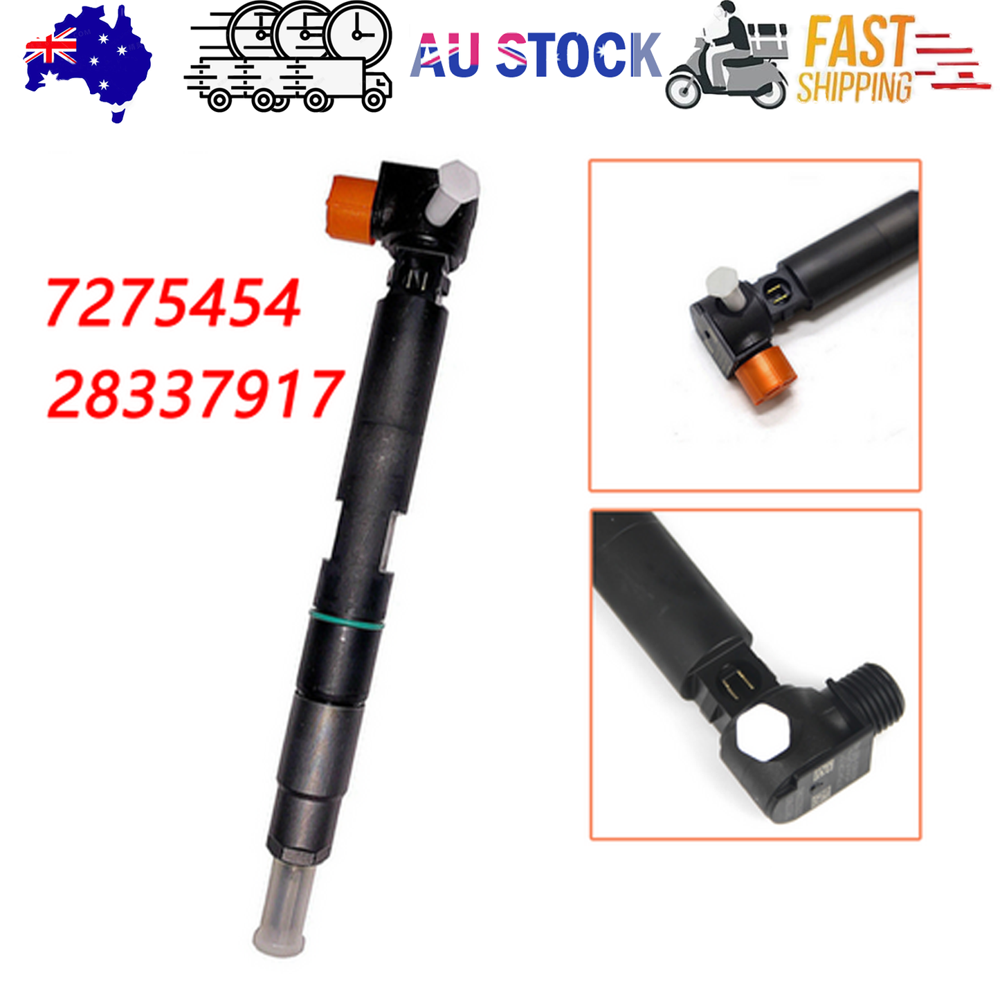 Bobcat Doosan D24 D18 fuel injector 400903-00074D — view 2