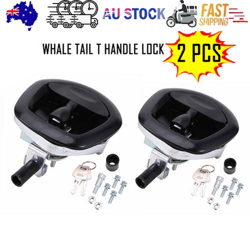 2-pack T-handle compression latch lock black — view 2