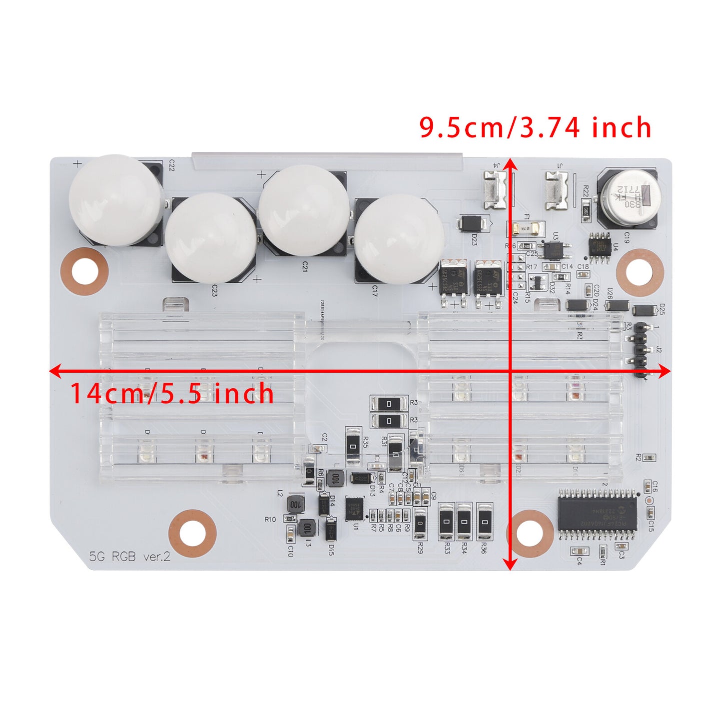 IntelliBrite 5G LED pool light engine board kit — view 5