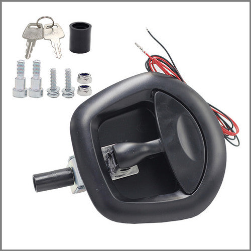 2pcs black T handle whale tail trailer lock — view 6