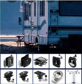 2pcs black T handle whale tail trailer lock — view 7