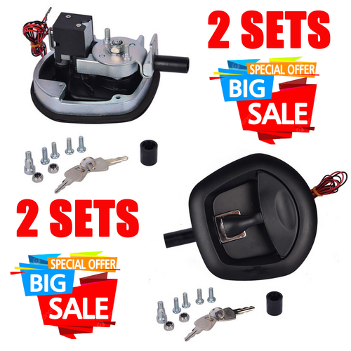 2pcs black T handle whale tail trailer lock — view 10