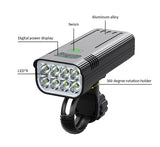 Waterproof bike light set with battery display — view 3
