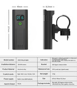 Waterproof bike light set with battery display — view 5