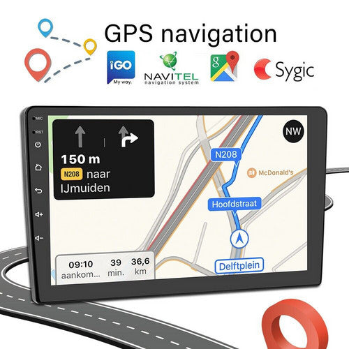 9in 2 DIN car radio with rear camera — view 7