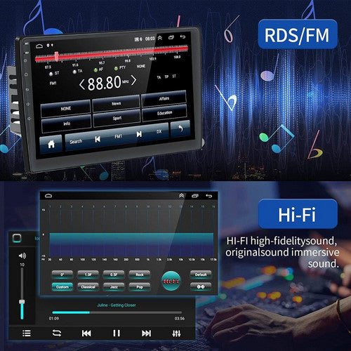 9in 2 DIN car radio with rear camera — view 9
