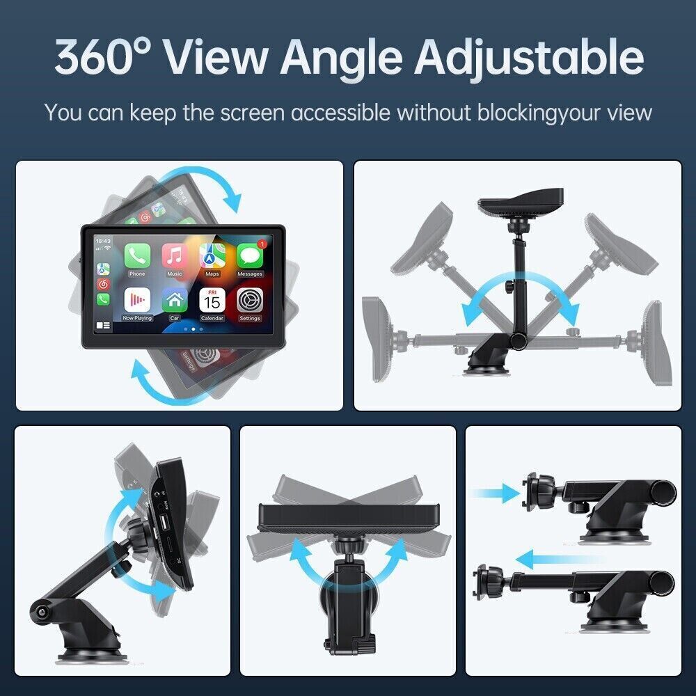 7 inch Portable Wireless Car Radio — view 7