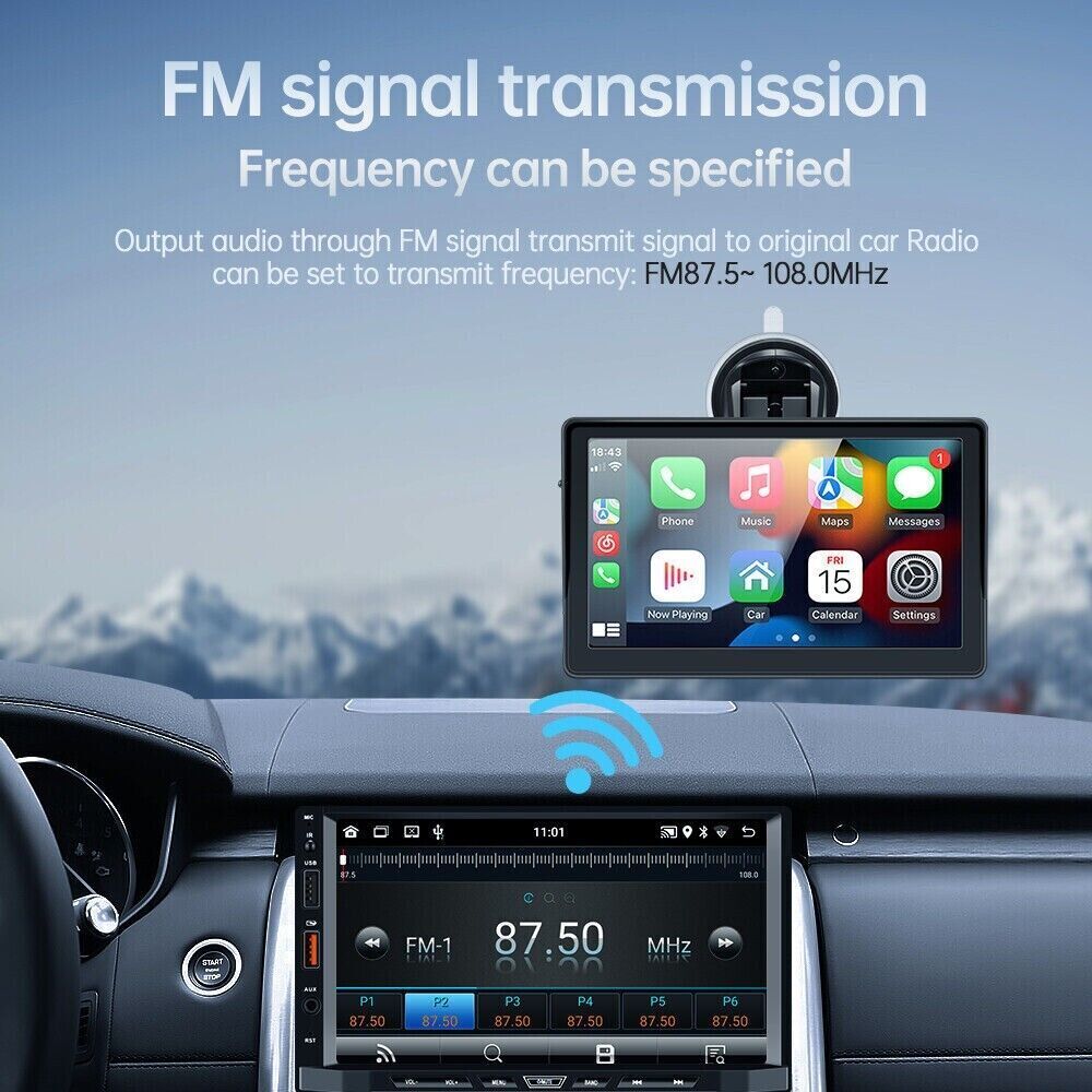 7 inch Portable Wireless Car Radio — view 9
