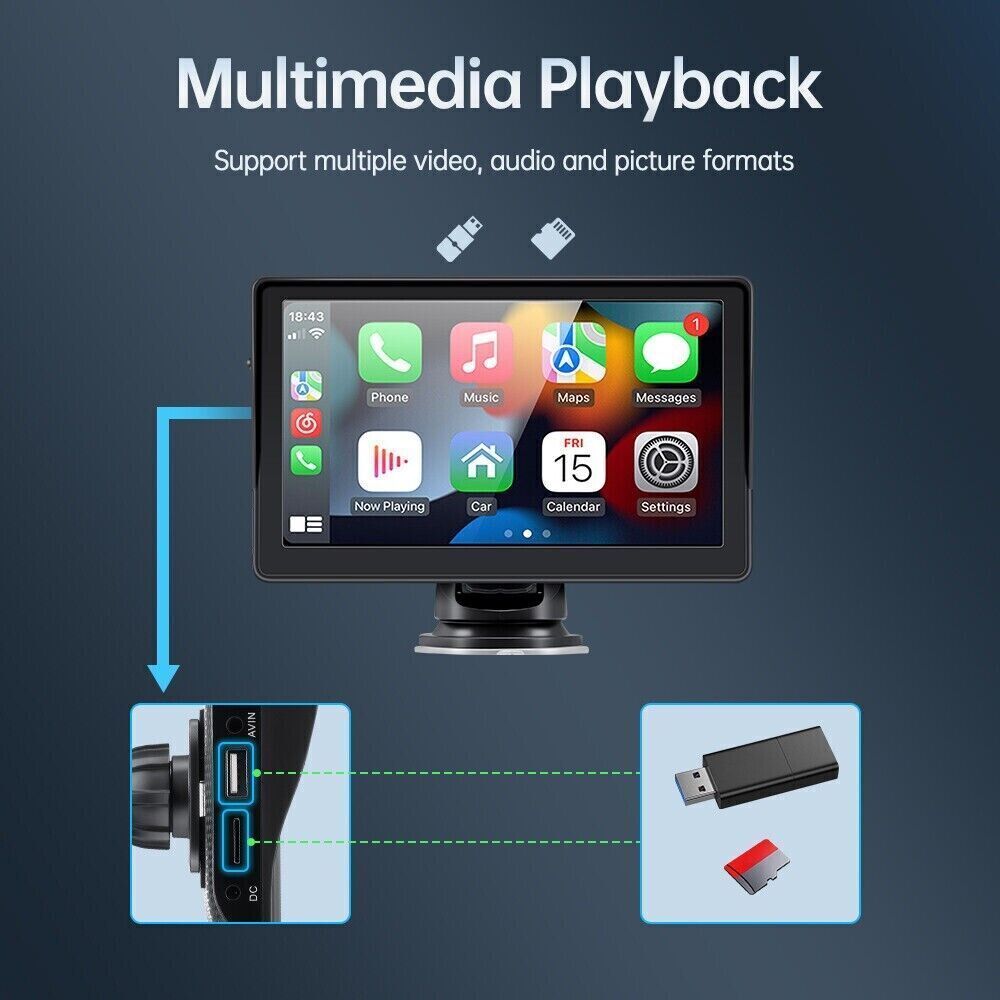 7 inch Portable Wireless Car Radio — view 10