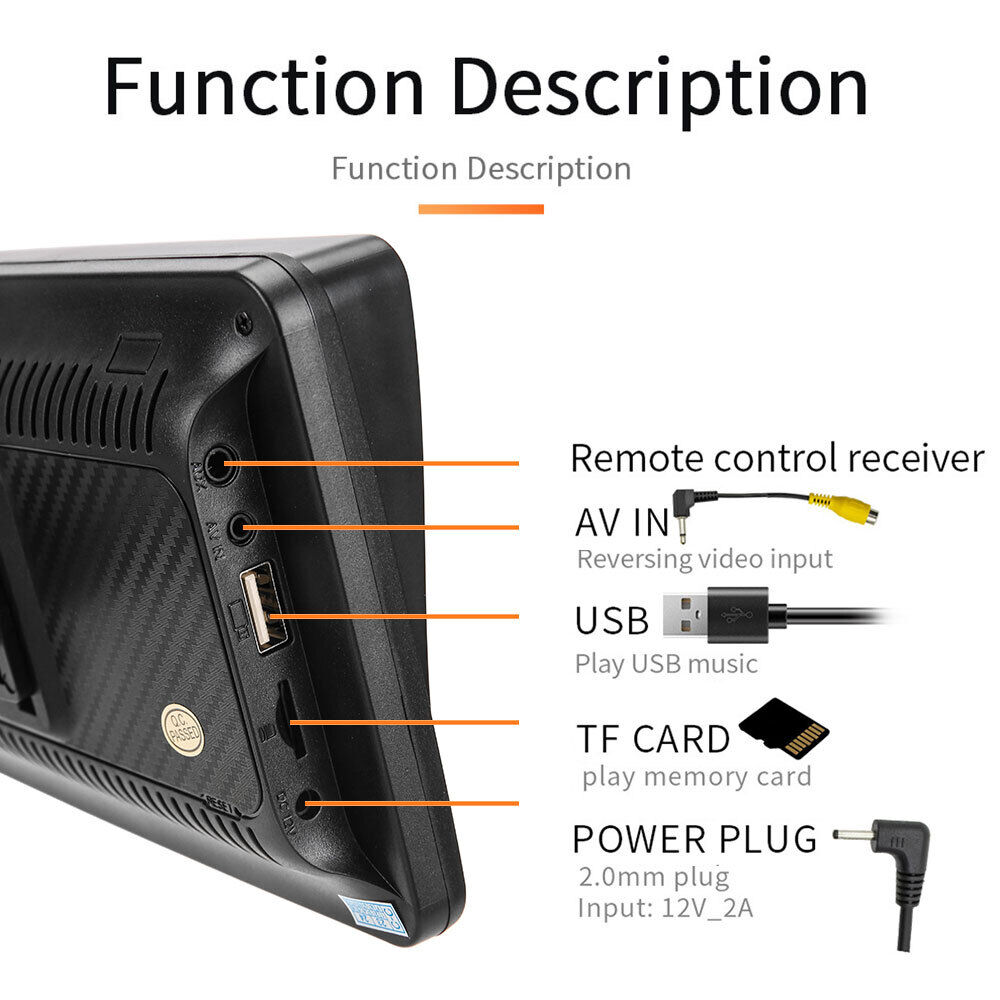 7inch Portable Wireless Apple CarPlay Android — view 4