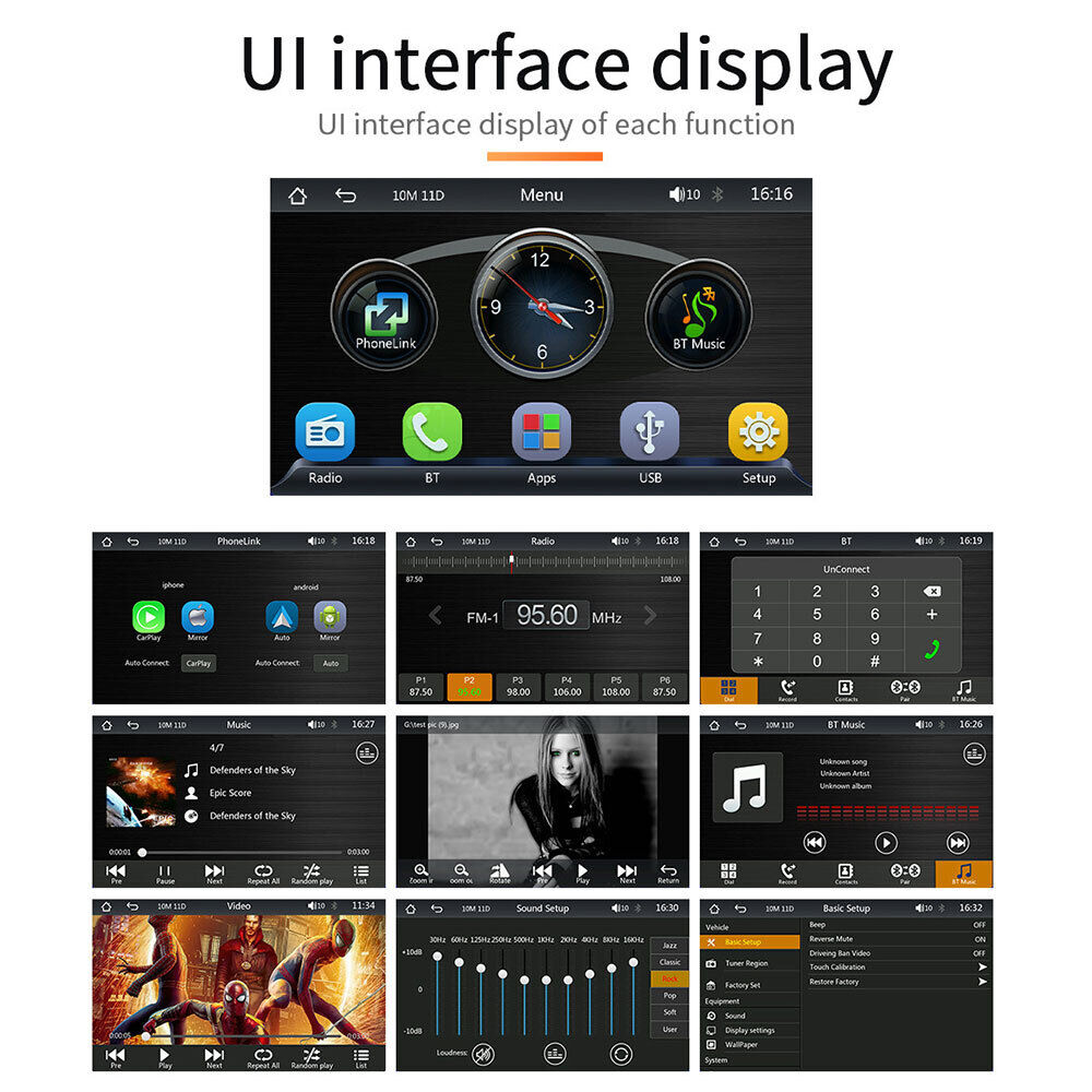 7inch Portable Wireless Apple CarPlay Android — view 6