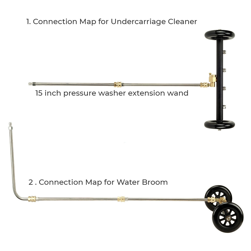 High pressure undercarriage cleaner washer 4000PSI — view 4