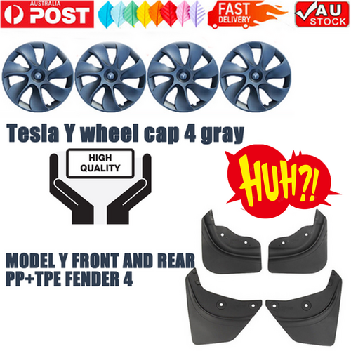 Tesla Y Wheel Cap 4 Grey — view 2