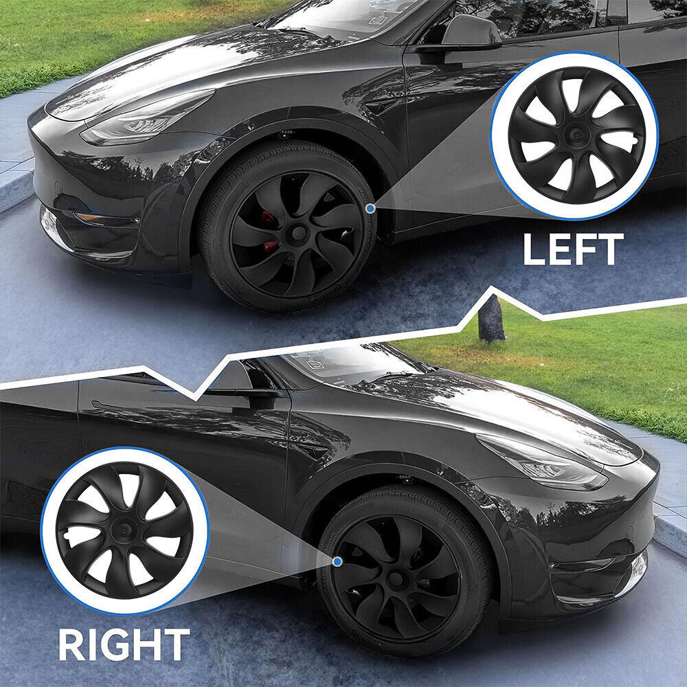Tesla Y Wheel Cap 4 Grey — view 4