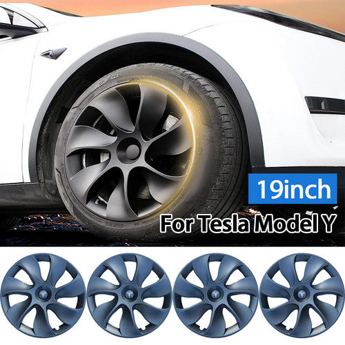 Tesla Y Wheel Cap 4 Grey — view 5