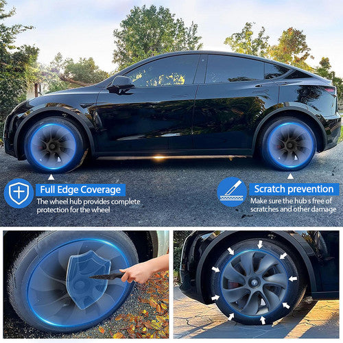Tesla Y Wheel Cap 4 Grey — view 7