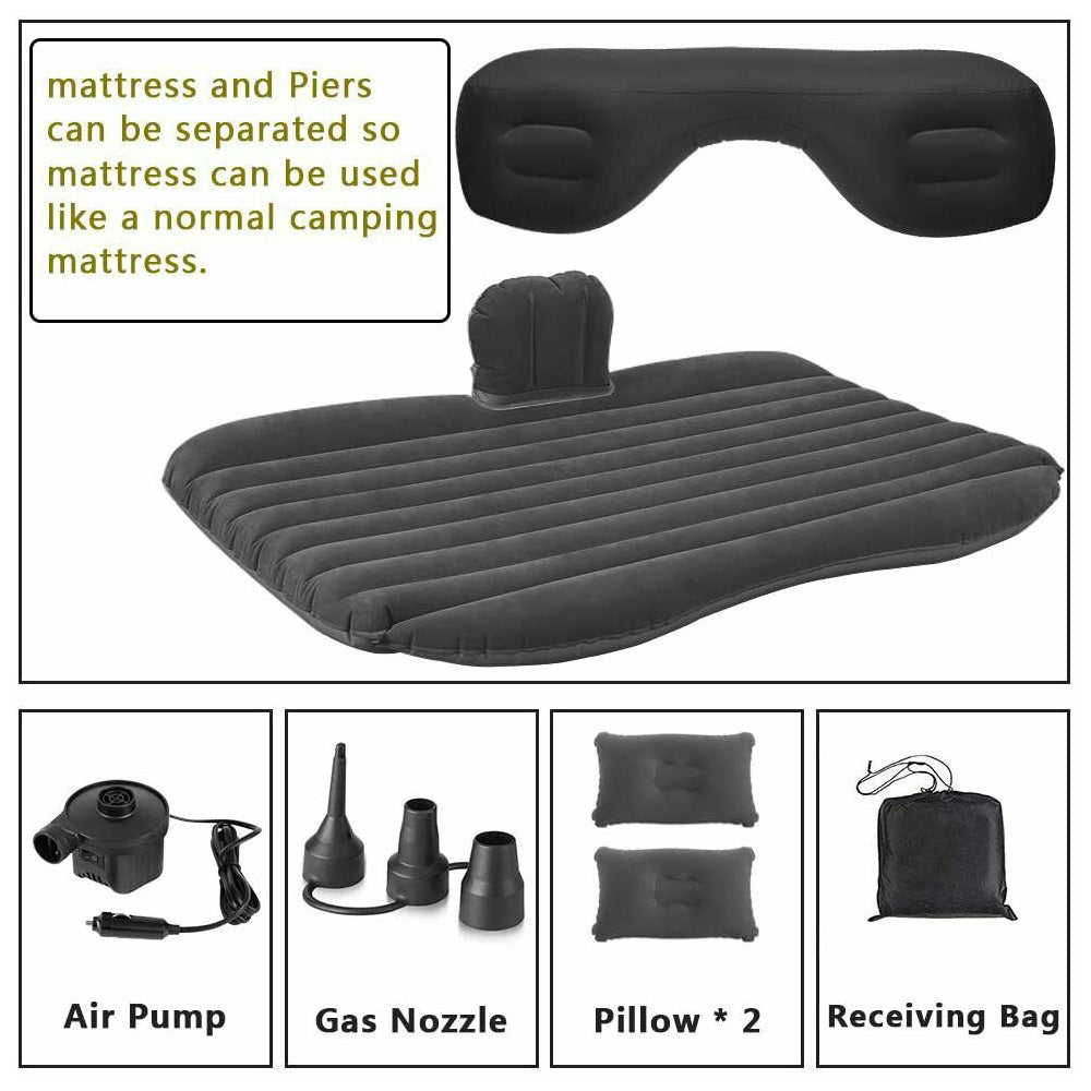Inflatable car back seat mattress air bed — view 11