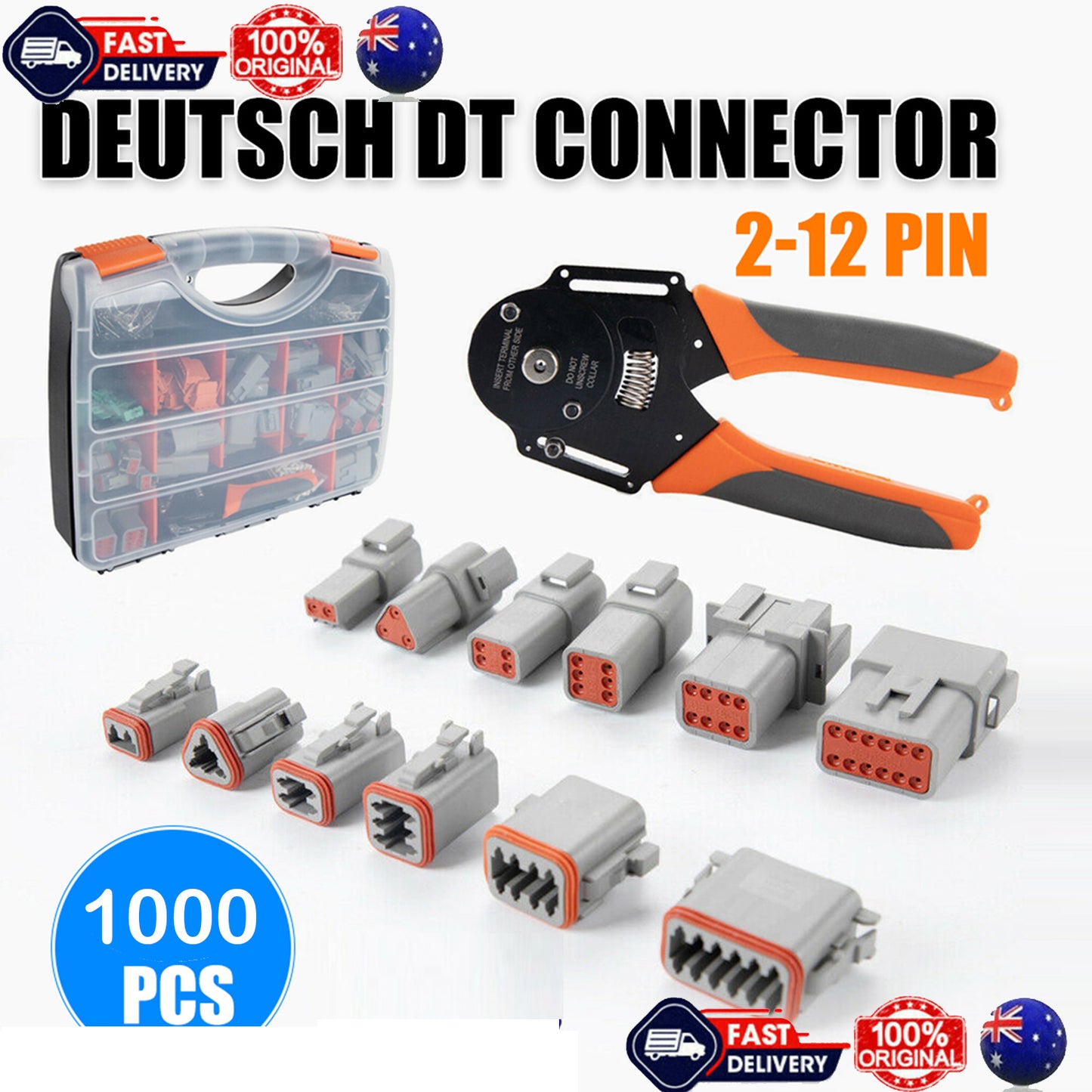 1000pcs Deutsch DT connector plug kit — view 2