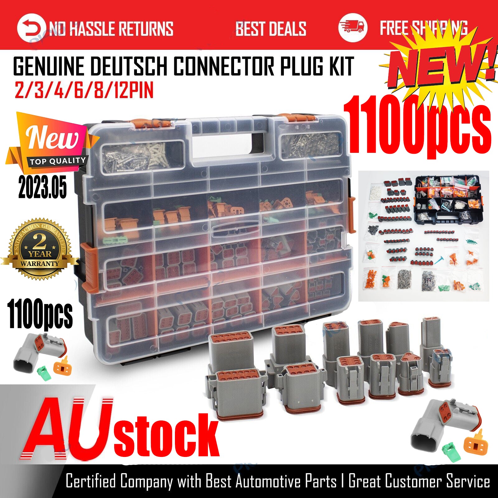 1000pcs Deutsch DT connector kit — view 2