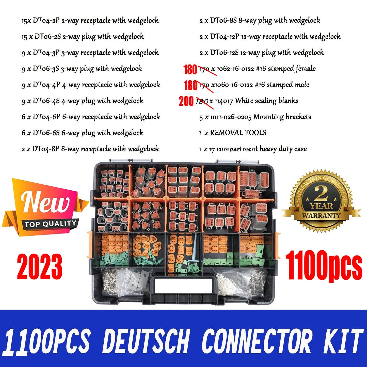 1000pcs Deutsch DT connector kit — view 3