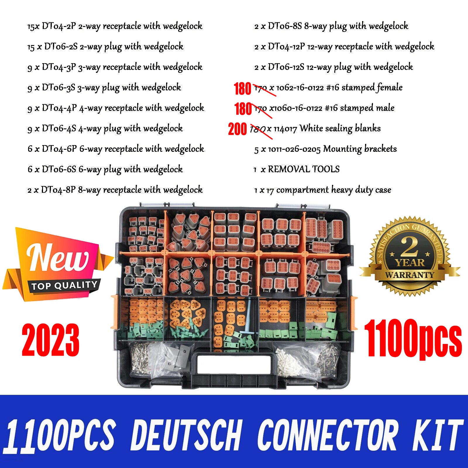 1000pcs Deutsch DT connector kit — view 3