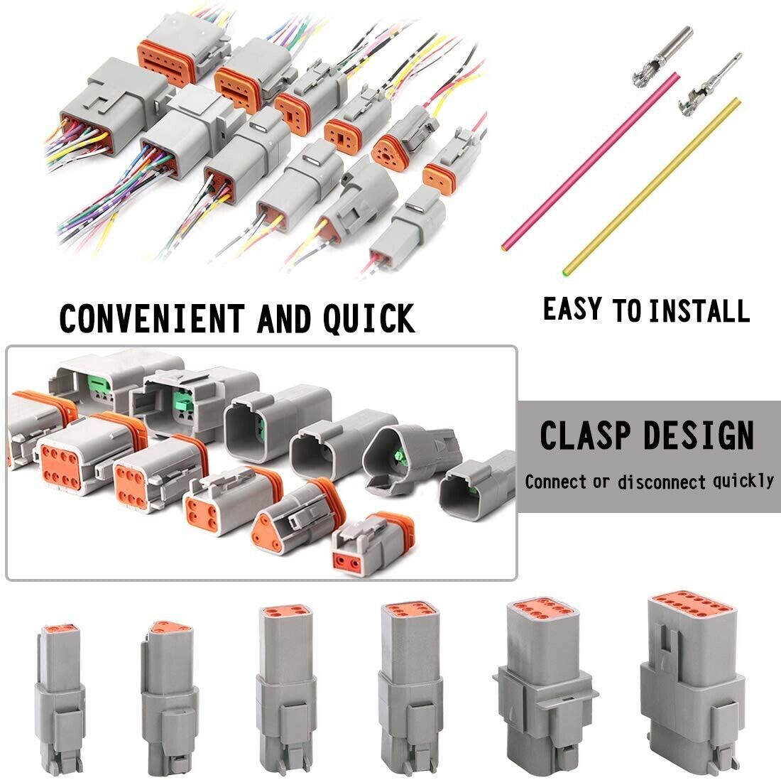 1000pcs Deutsch DT connector kit — view 6