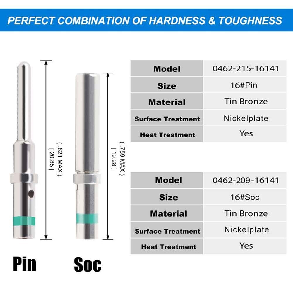 Deutsch DT series solid pin connector set — view 3
