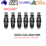 Nissan Patrol GU Y61 TD42 fuel injectors 6pcs — view 2
