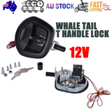 Black Power Operated Central Locking Handle — view 2