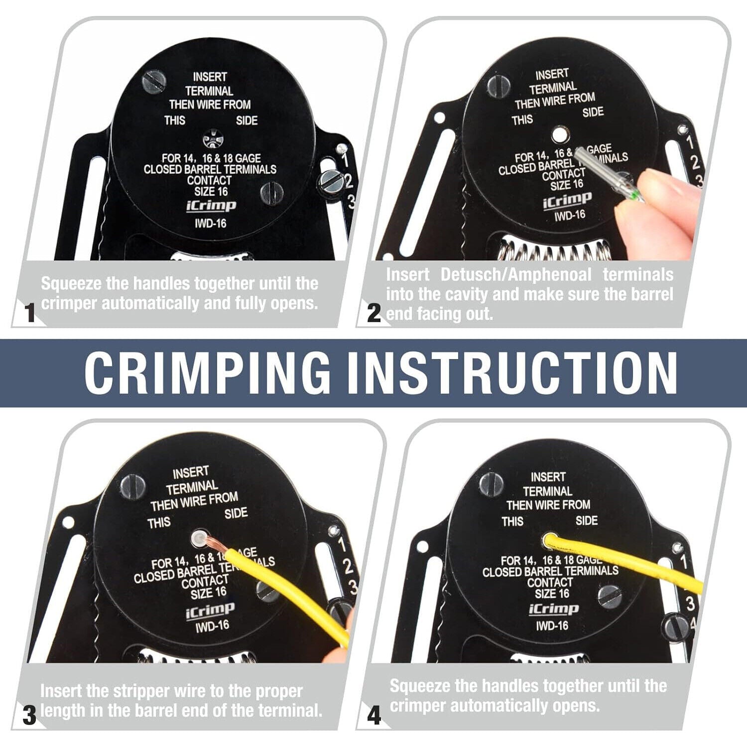 DT12 Crimper 4 Way Indent 8 — view 3