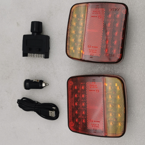 2x 7-pin LED wireless trailer tail light kit — view 9