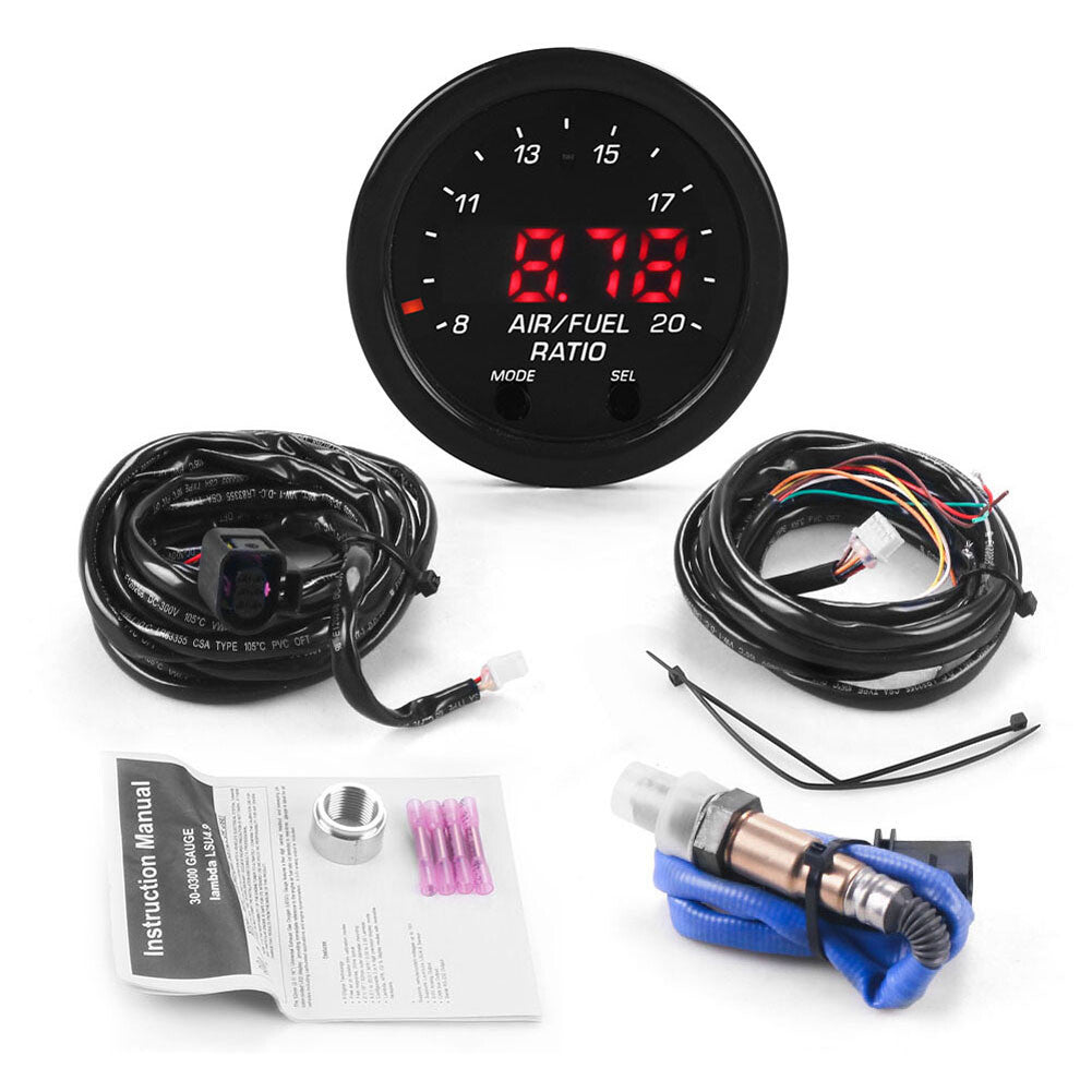 Wideband AFR air fuel ratio gauge 30-0300 — view 7