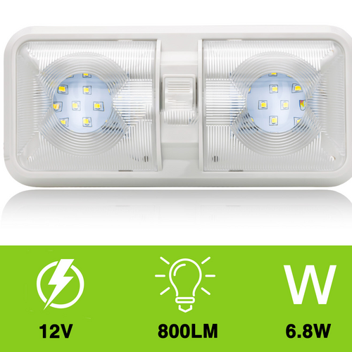 12V RV LED ceiling dome light — view 3