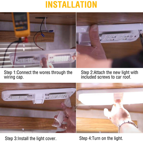 12V RV LED ceiling dome light — view 11