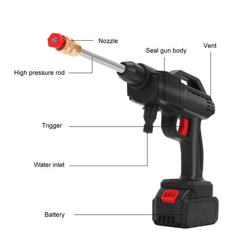 Cordless electric car pressure washer — view 3