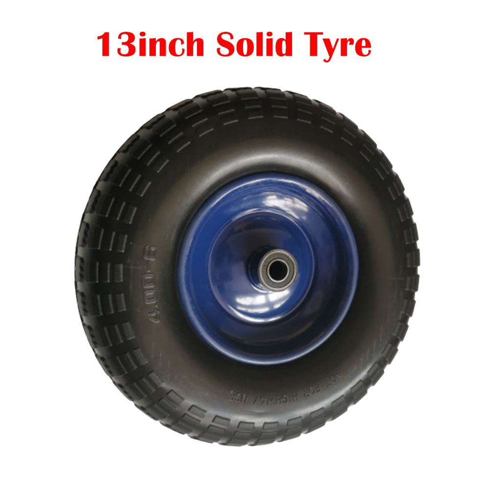 13inch Trolley Wheel Solid Tyre Steel — view 2
