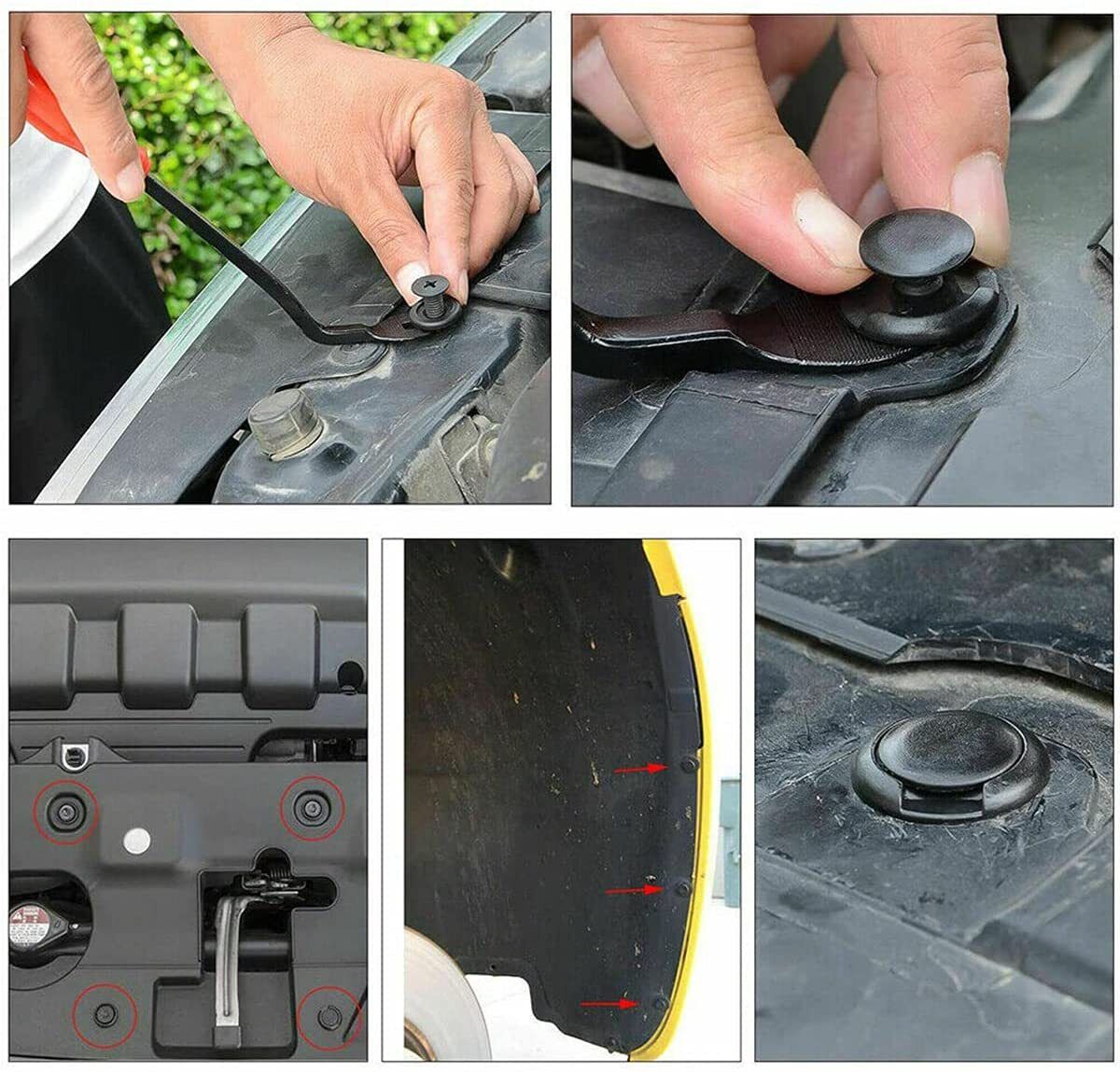 731-piece car trim body clips kit — view 3