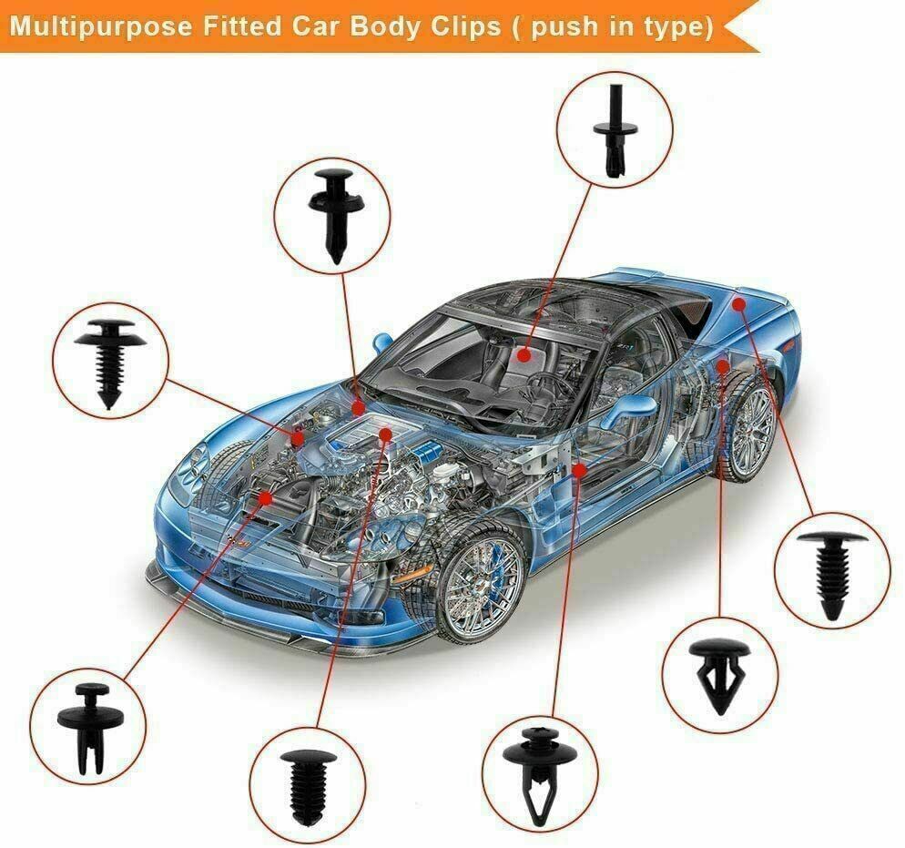 731-piece car trim body clips kit — view 7