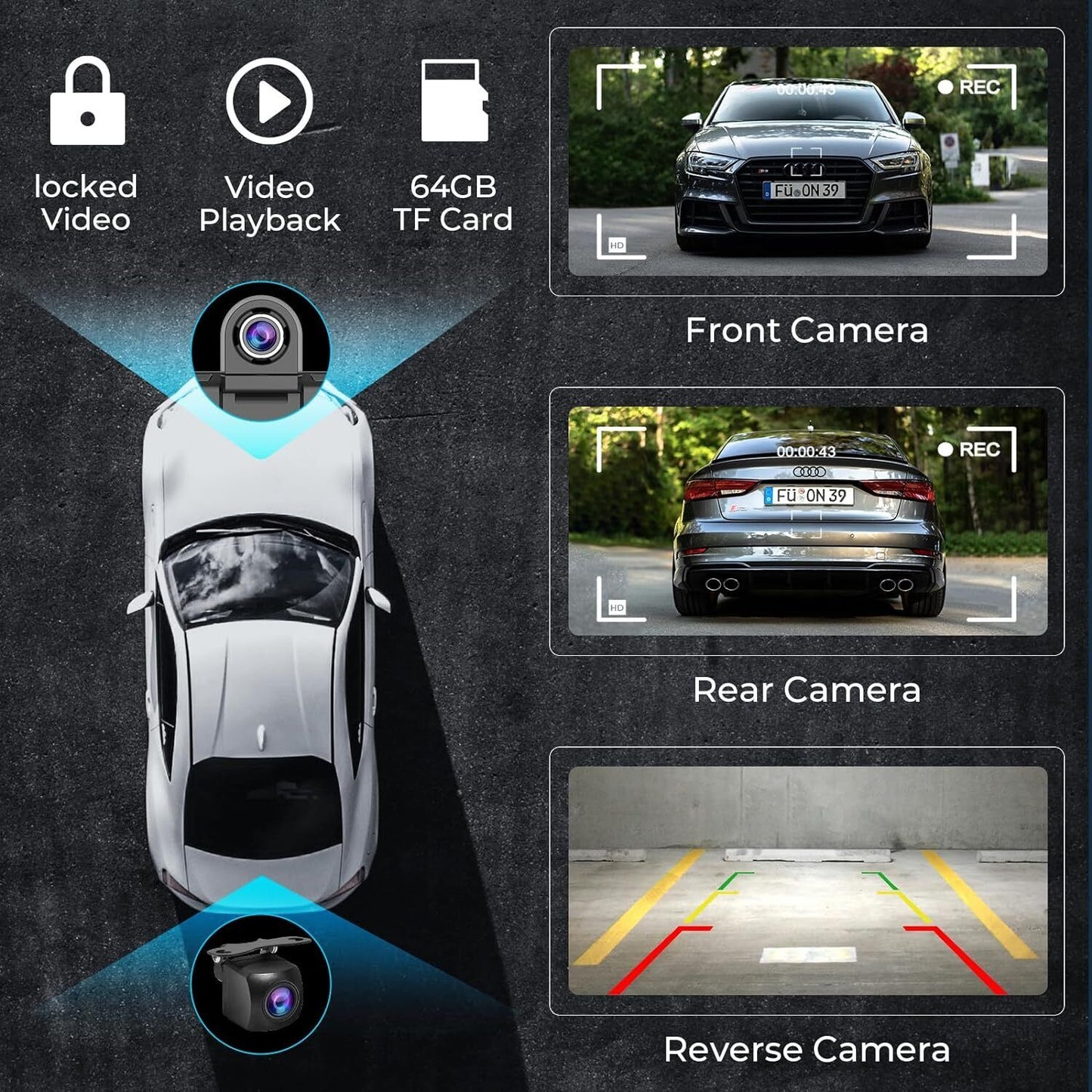 10.26 inch 4K Dash Cam Car — view 6