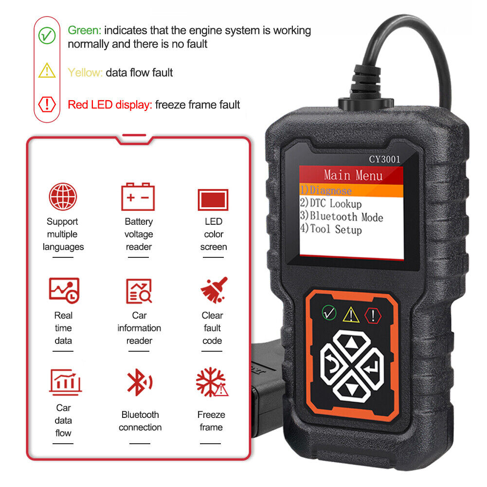 LAUNCH CY3001 Car OBD2 EOBD Scanner — view 9