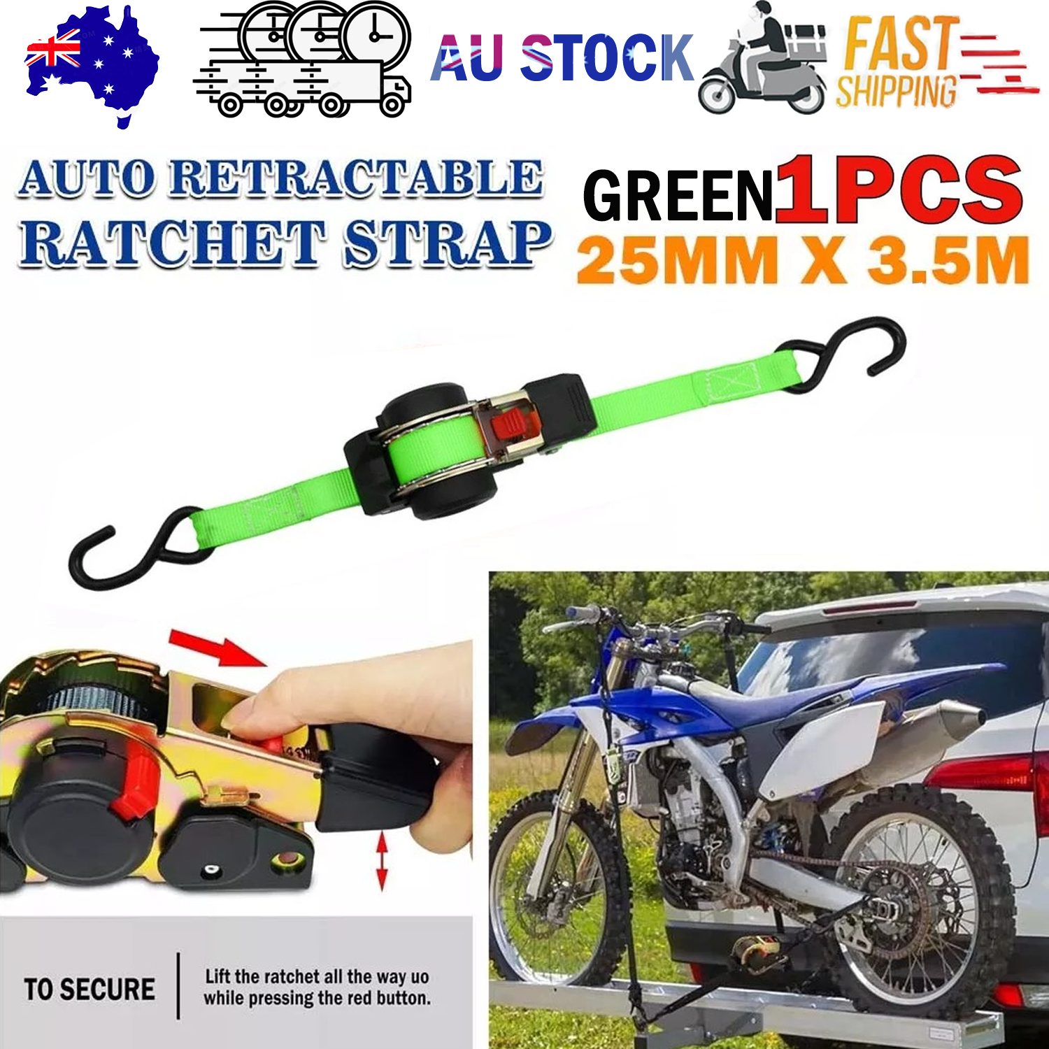 Quick Release Automatic Heavy Duty Retractable — view 2
