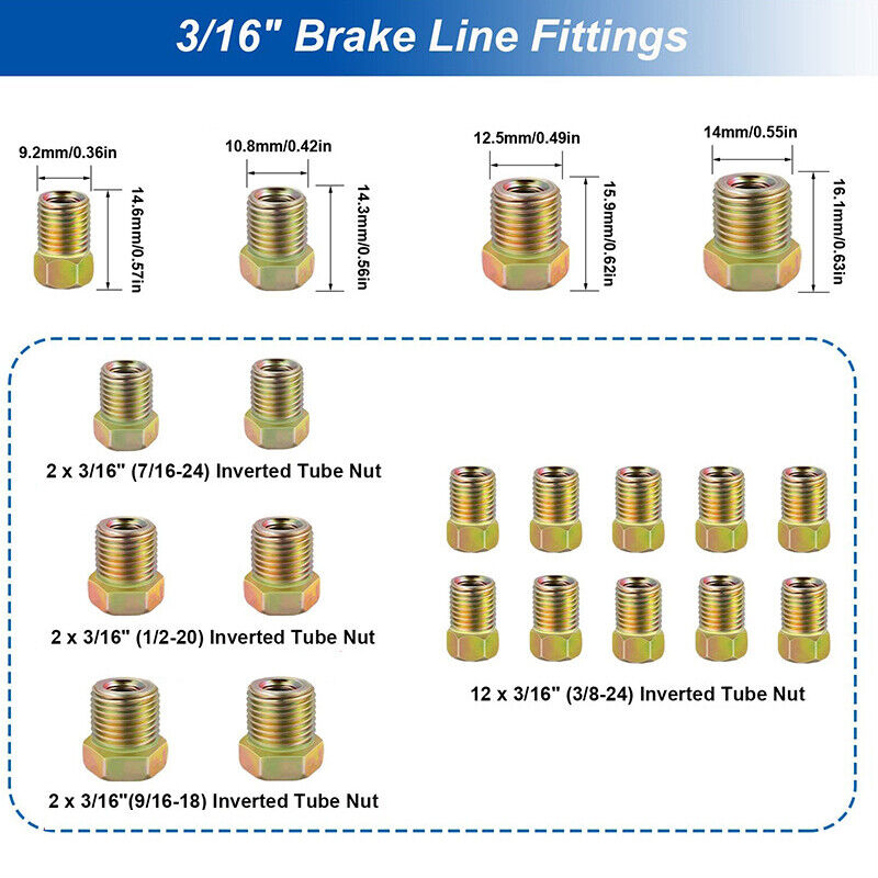 2 Packs 3/16 inch Brake Line — view 10