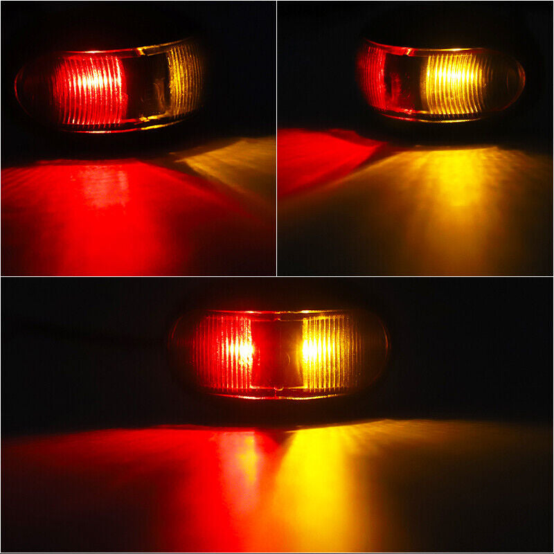 10X LED Clearance Lights Amber Red — view 7